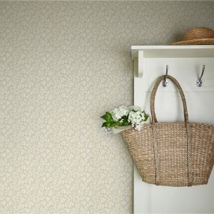 Alyssum, småmønstret tapet i lys natur
