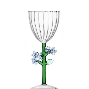 Botanica Vinglass - Optical Light Blue Flower