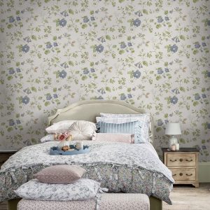 Pennywell Grove, blomstrete tapet i softe toner