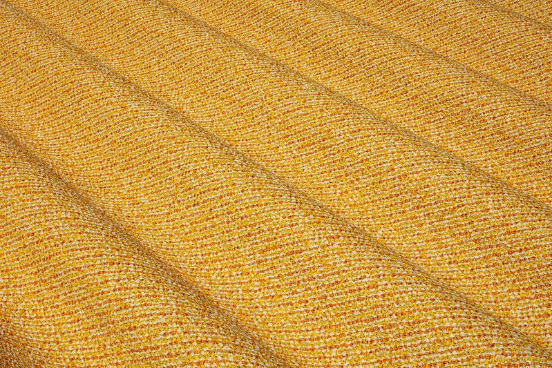 Méditerranée Cool Clean, High Performance tweed utendørsstoff – Pumpkin
