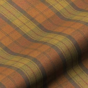 Wool Plaid, Marmelade, landlig rutete ullstoff