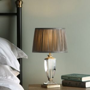 Carson petit, liten bordlampe i messing og glass