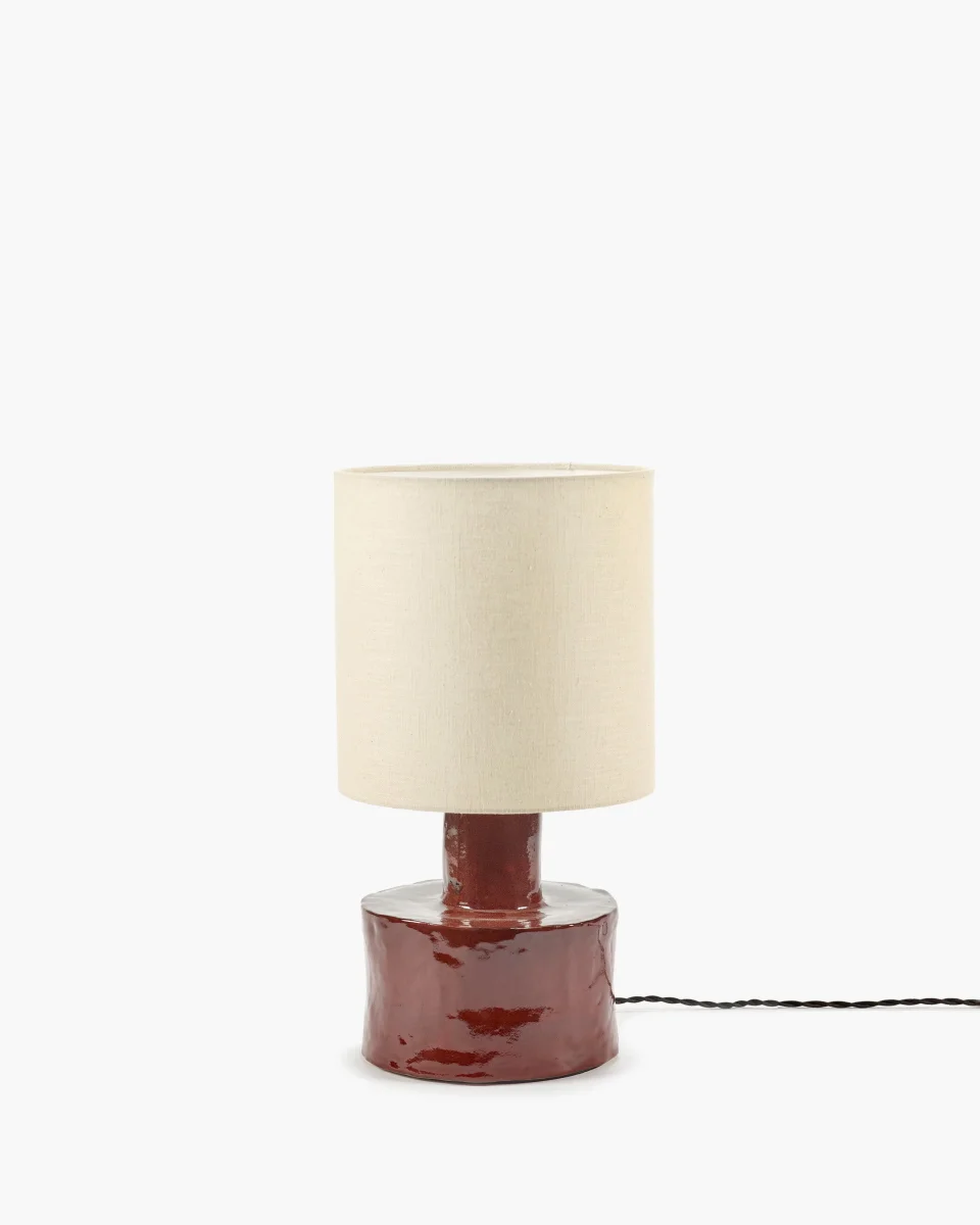 Catherine Bordlampe Rød/Beige - Image 2