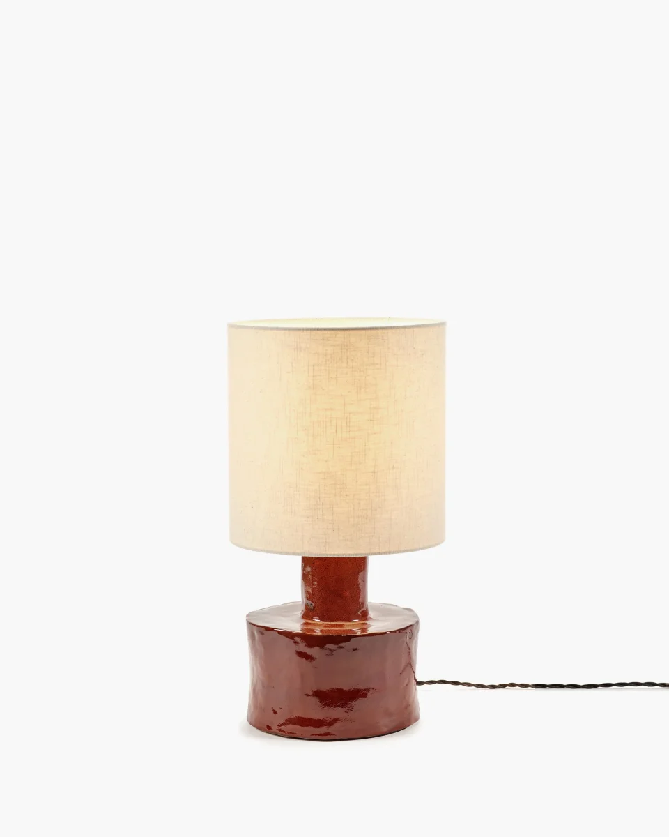 Catherine Bordlampe Rød/Beige - Image 4