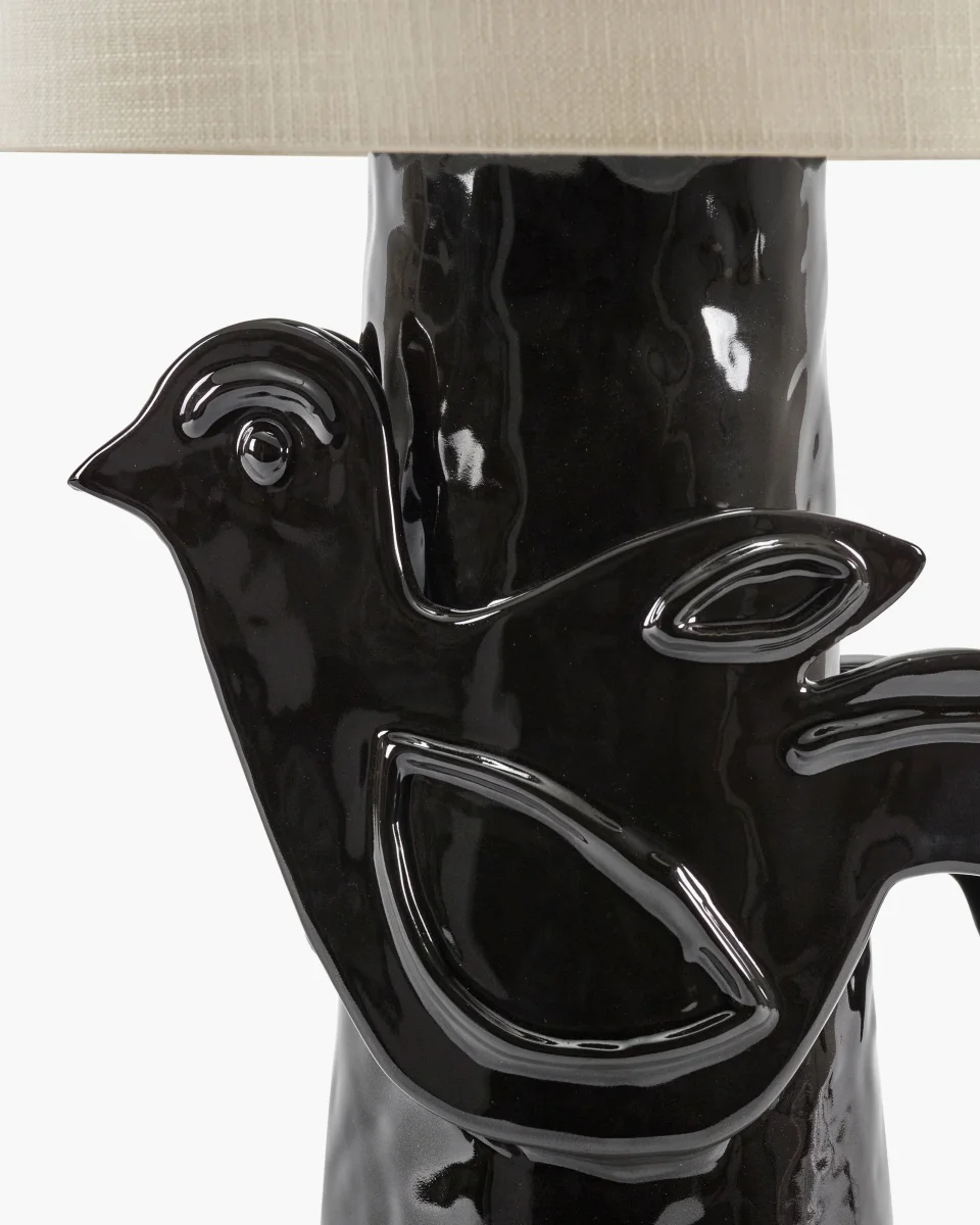 Paloma Bordlampe Sort/Beige - Image 3