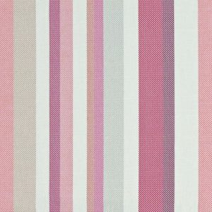 Hampden, gardin/møbelstoff med brede striper i rosa i bomull/lin