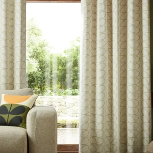 Linear Stem, ferdigsydde gardiner fra Orla Kiely i natur