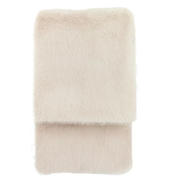Maple, stort, deilig og mykt pelspledd/sengeteppe i beige - Image 4