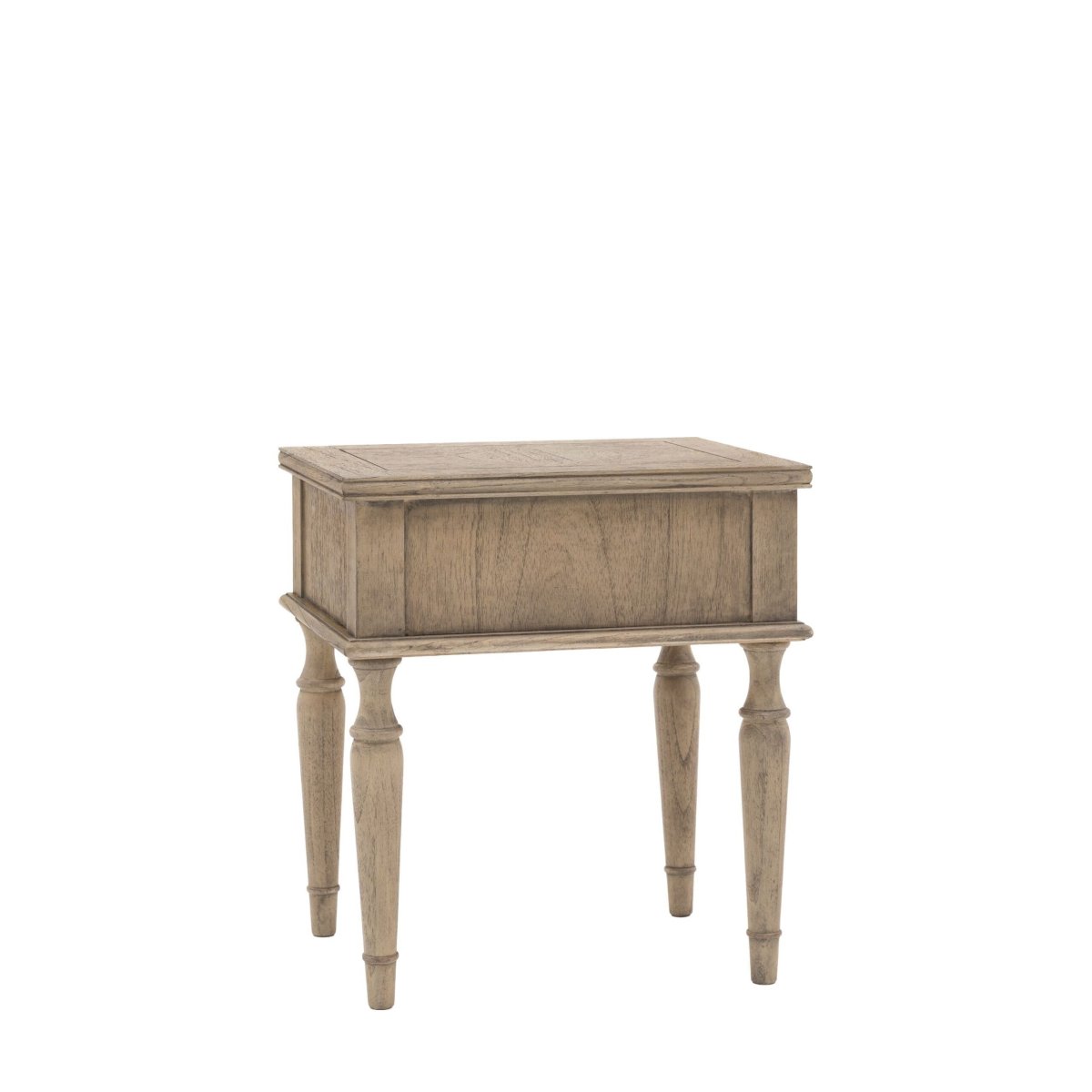 Mustique, rustikt sidebord/nattbord med en skuff i mindy ash - Image 9