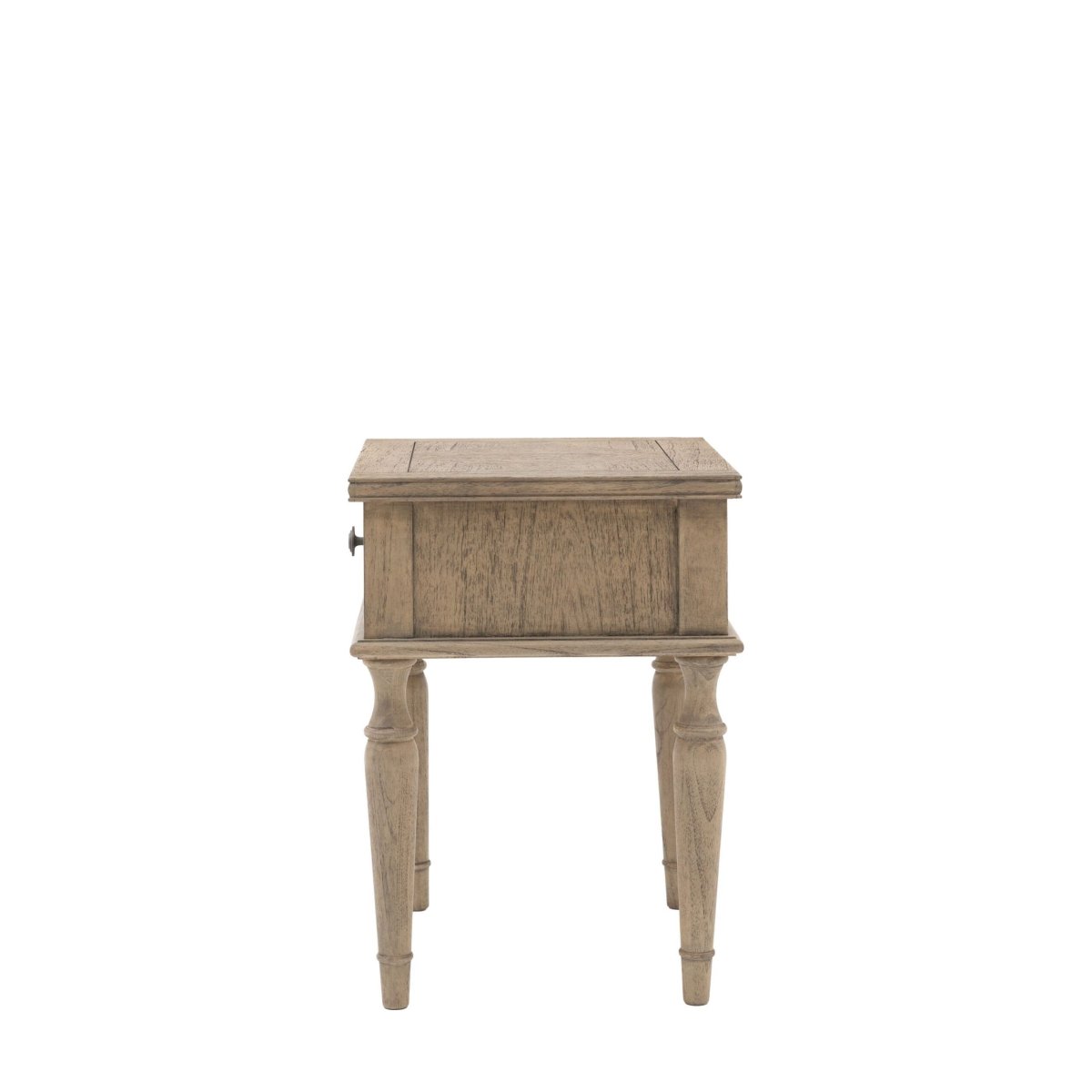 Mustique, rustikt sidebord/nattbord med en skuff i mindy ash - Image 8