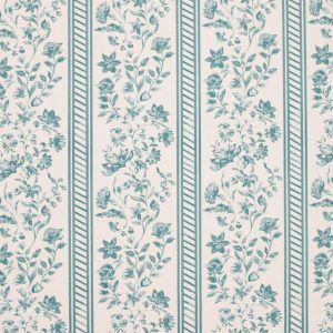 Natalia, stoff med florale ranker av Cordelia De Castellane – Celadon