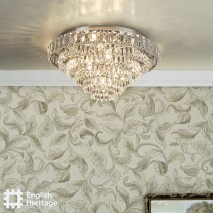 English Heritage Osborne House, klassisk takplafond i slepet krystall