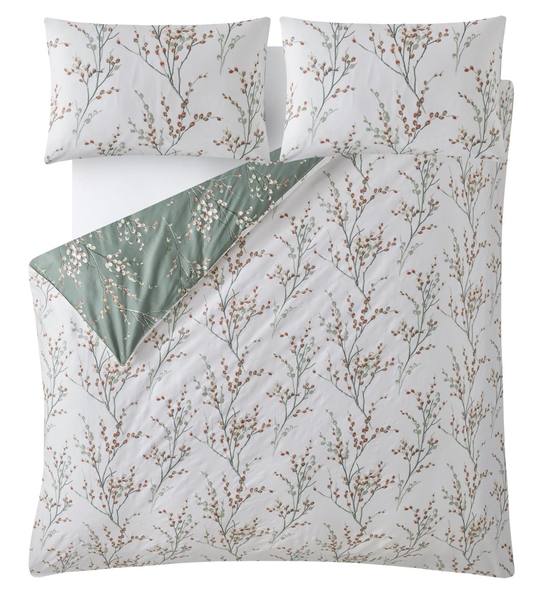 Pussy Willow, sengesett med gåsunger i grønt fra Laura Ashley - Image 5