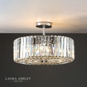 Fernhurst, stor takplafond med krystallstaver (Ø45cm)