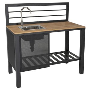 Utekjøkken med vask • Aspen (teak) • Hartman Nordic
