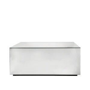 Dorian rectangular mirrored coffee table