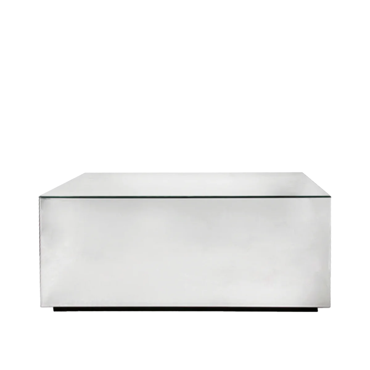 Dorian rectangular mirrored coffee table