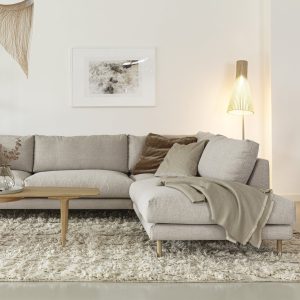 Billie romslig hjørnesofa med åpen ende