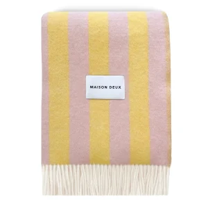 Candy wrap Ullpledd Yellow pink