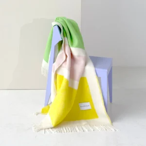 Color Block Ullpledd No.2 Yellow