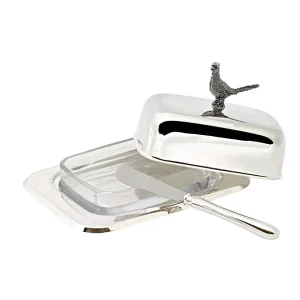 Smørboks Fasanmotiv 18 cm