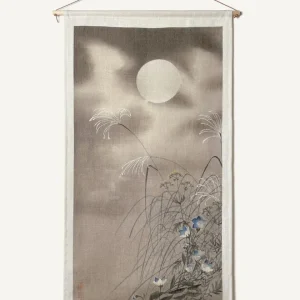 Moon, Flowers & Fog - Veggteppe 45x85