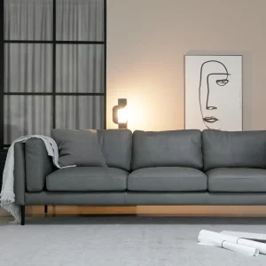 Sigge 3,5 seter sofa i skinn