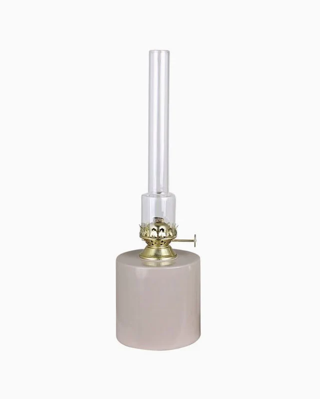 Oljelampe Rak Beige Stor